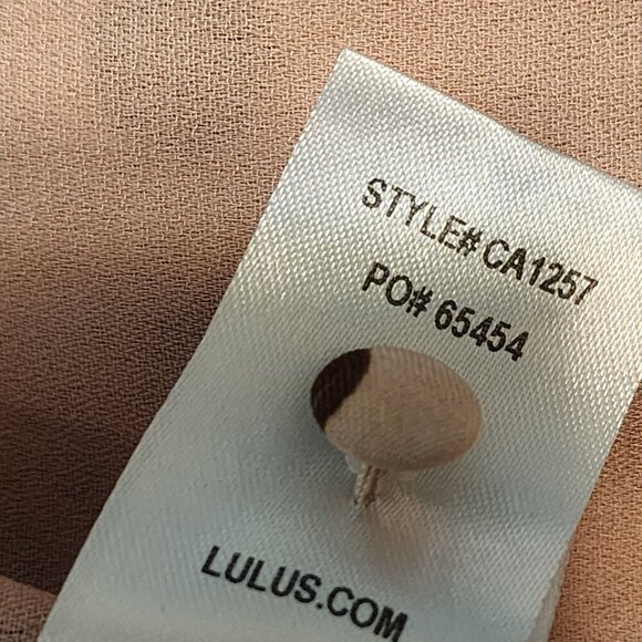 Lulus Dress sz M women Love You Tier-ly Blush Pink Polka Dot Tiered Midi Retro - Picture 12 of 16